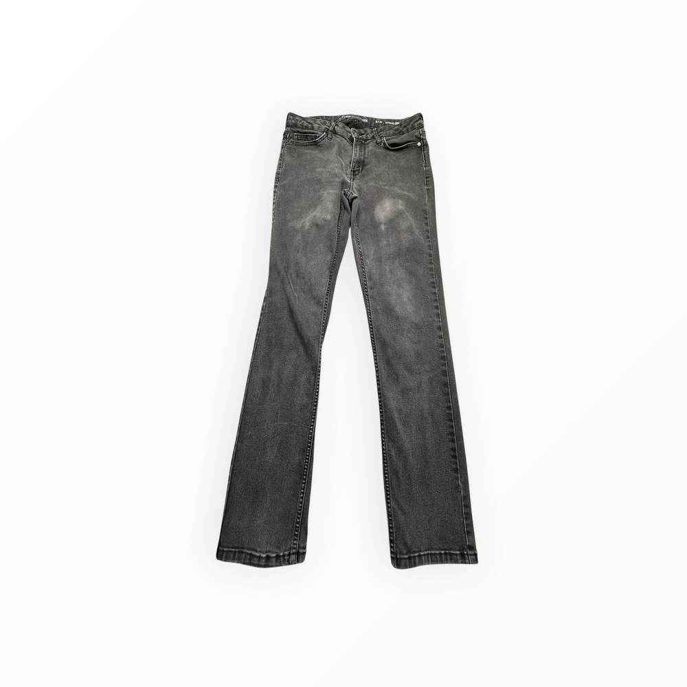 Calvin Klein Jeans Womens 8x30 Black Ultimate Skinny Faded Stretch Denim Pants